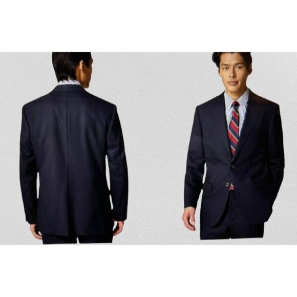 J.Crew Ludlow Loro Piana Blazer Navy Wool Blend 2-Button Suit Jacket Size 40S - Picture 1 of 12